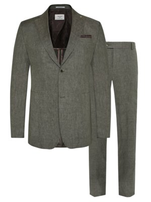Baukastenanzug aus Leinen, Modern Fit