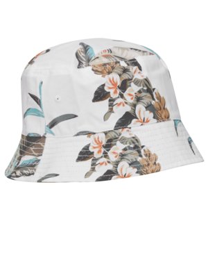 Bucket-Hat-mit-floralem-Print
