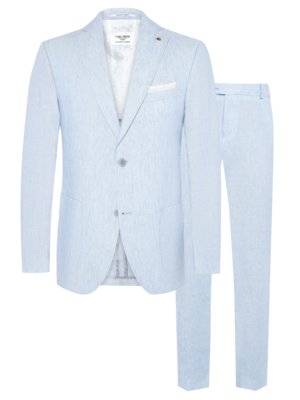 Baukastenanzug aus Leinen, Modern Fit