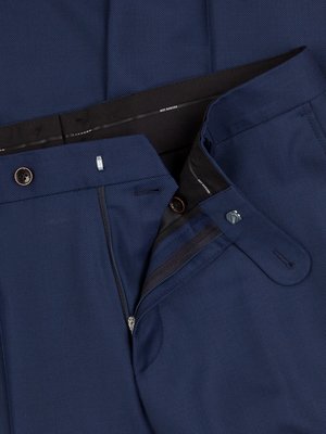 Anzughose aus Super 130 Schurwolle mit Struktur, Shape Fit