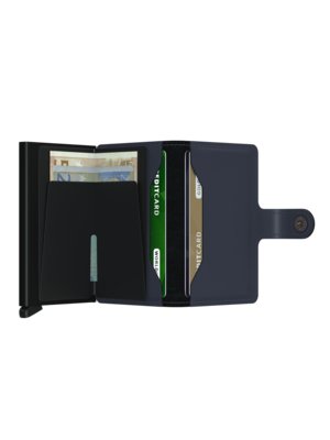Geldbörse mit Cardprotector und Druckknopfriegel