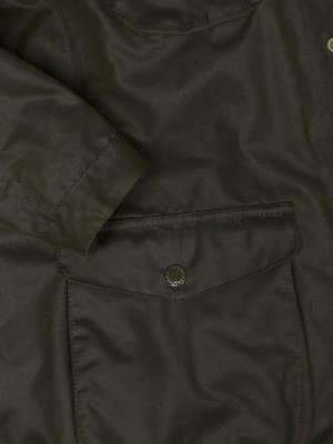 Fieldjacket Ogston mit Steppblende und Wachs-Beschichtung