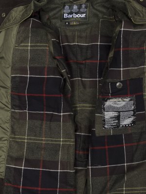 Fieldjacket Ogston mit Steppblende und Wachs-Beschichtung