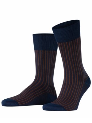 Hochwertige Socken, Oxford Stripe