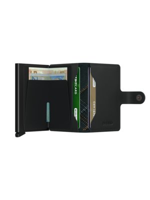 Geldbörse mit Cardprotector und Druckknopfverschluss