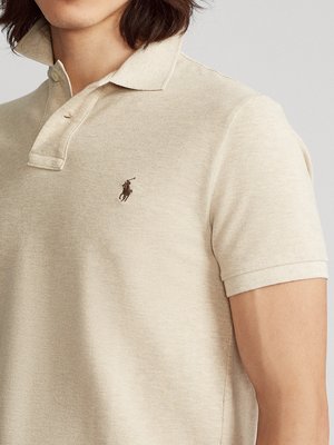 Poloshirt-aus-Baumwolle-mit-Logo-Stickerei,-Slim-Fit