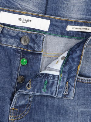 Washed-Jeans mit Stretchanteil, Slim Fit