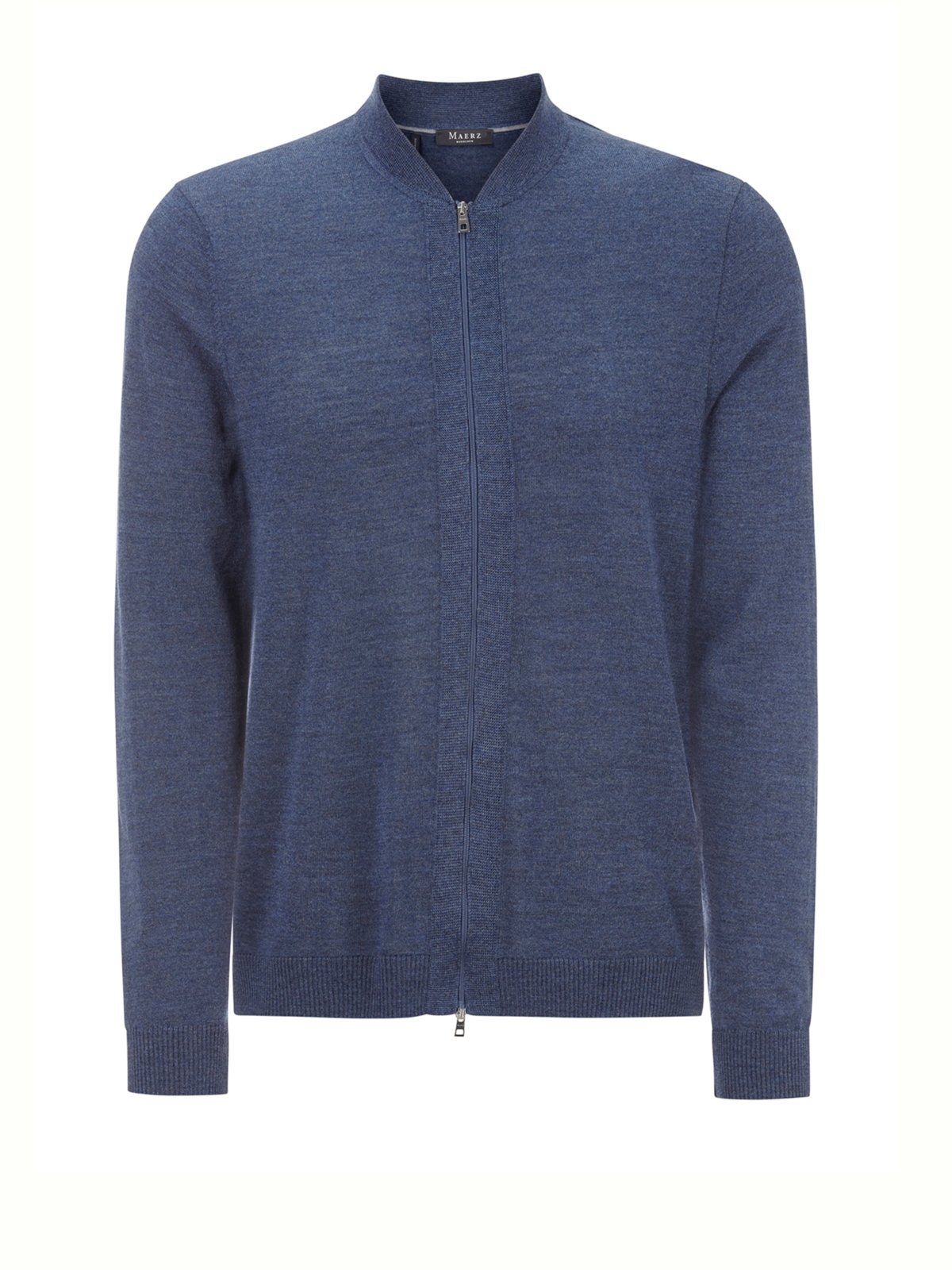 Maerz Leichte Strickjacke aus Summer-Merinowolle mit Zip in 52