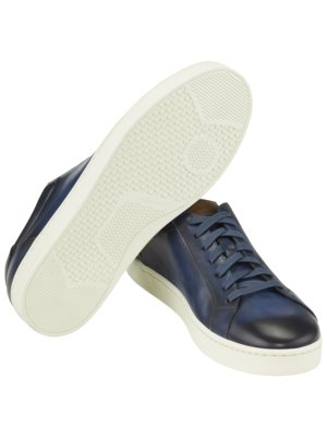 Feiner Cupsole Sneaker, Obermaterial Glattleder