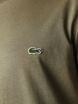 T-Shirt aus Pima-Baumwolle mit Logo-Aufnäher