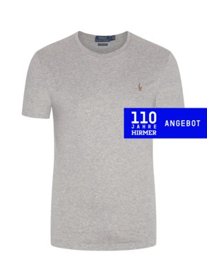 T-Shirt Custom Slim Fit mit Logo-Aufnäher