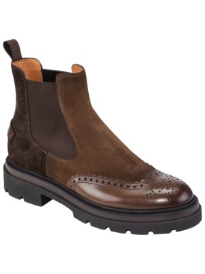 Chelsea-Boot im Half-Brogue Design