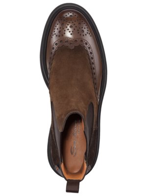 Chelsea-Boot im Half-Brogue Design