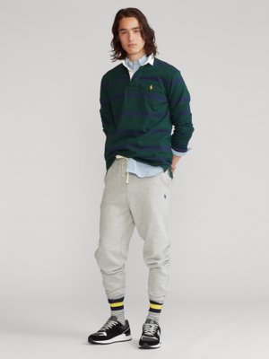 Sweatpants mit Dehnbund und Logo-Stickerei, Regular Fit