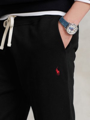 Sweatpants mit Dehnbund und Logo-Stickerei, Regular Fit