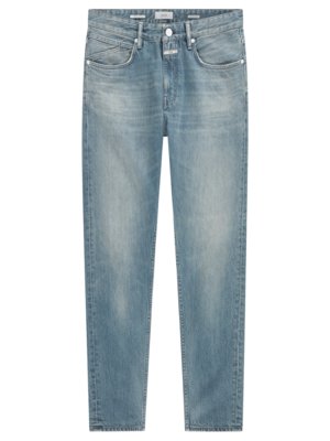 Jeans im Baumwoll-Leinen-Mix, Regular Cropped Fit