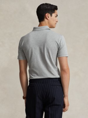 Poloshirt Slim Fit in Mesh-Qualität