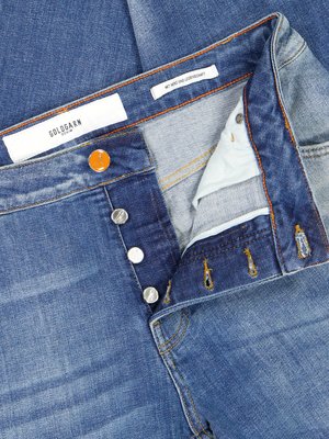 Jeans-mit-Distressed-Elementen,-Neckerau-Twisted,-Regular-Fit