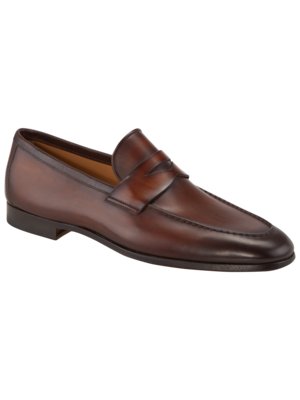 Penny Loafer aus Glattleder mit flexibler Sohle 