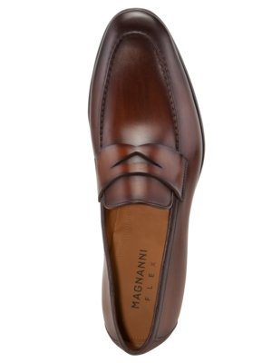 Penny Loafer aus Glattleder mit flexibler Sohle 