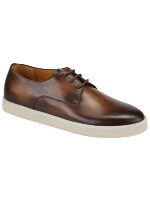 Edle Derby Sneaker, Glattleder