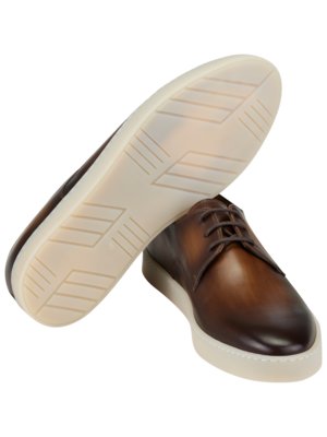 Edle Derby Sneaker, Glattleder