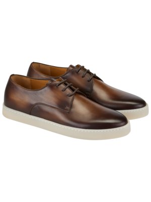 Edle Derby Sneaker, Glattleder