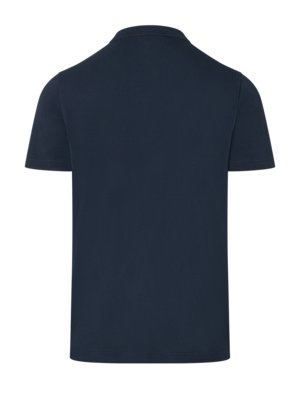 T-Shirt-mit-Serafino-Kragen-und-verdeckter-Knopfleiste