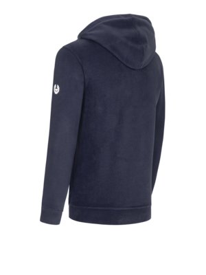 Hoodie mit gummiertem Logo-Print