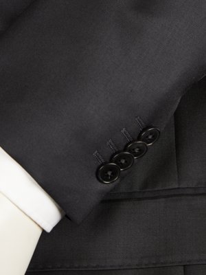 Gefütterter Anzug aus Schurwolle mit Mohair-Anteil, Tailored Fit