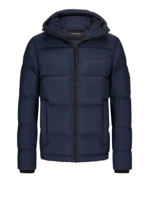 Winterfeste Daunenjacke mit Kapuze