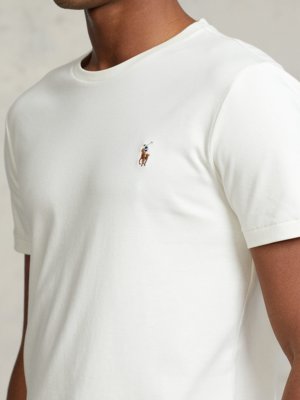 T-Shirt Custom Slim Fit mit Logo-Stickerei