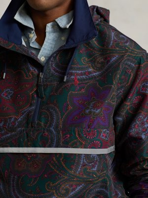 Übergangsjacke mit Paisley-Muster