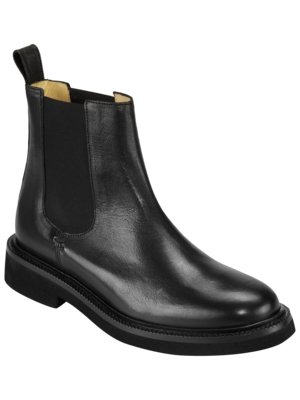 Chelsea Boots aus poliertem Glattleder