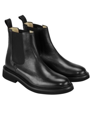 Chelsea Boots aus poliertem Glattleder