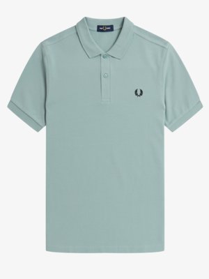 Poloshirt-in-Piqué-Qualität-mit-Logo-Stickerei,-Slim-Fit