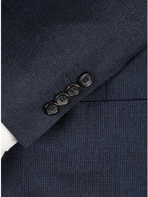 Anzug aus reiner Wolle mit filigranem Pepita-Muster