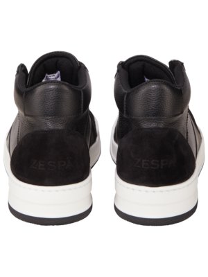 Mid-Top Sneakers aus Nappa-Leder mit Veloursleder-Details