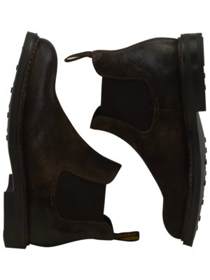 Chelsea-Boot aus Veloursleder