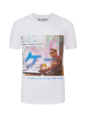 T-Shirt mit Iron Man Frontprint