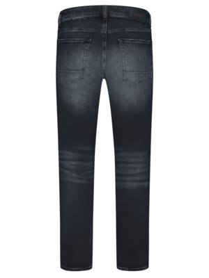 Jeans-Taber-im-Used-Look-mit-Stretchanteil,-Tapered-Fit