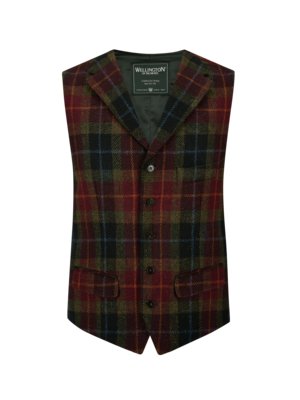 Weste in Harris Tweed-Qualität mit Glencheck-Muster