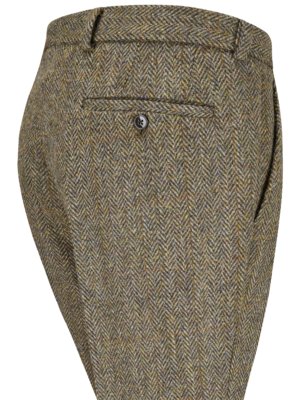 Teilgefütterte Wollhose Mr. Miller in Harris Tweed-Qualität