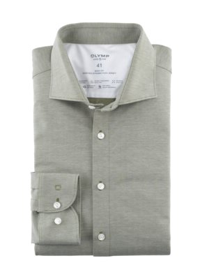 Luxor Body Fit 24/Seven Jersey-Hemd mit Fischgrät-Muster