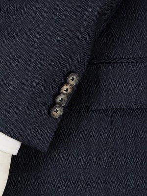 Anzug-mit-Fischgrät-Muster-und-Schattenstreifen,-Comfort-Fit