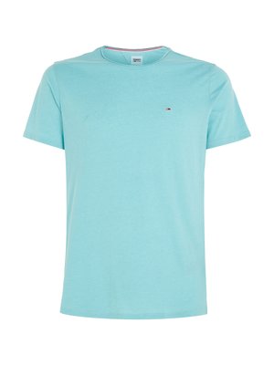 Softes-T-Shirt-mit-Rollkante-und-rückseitiger-Steppnaht