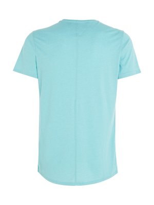 Softes-T-Shirt-mit-Rollkante-und-rückseitiger-Steppnaht