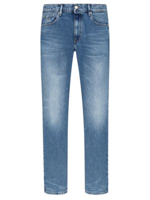 Jeans in dezenter Used-Optik, Regular Tapered Fit