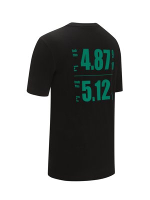 T-Shirt-aus-Baumwolle-mit-Logo-Prints