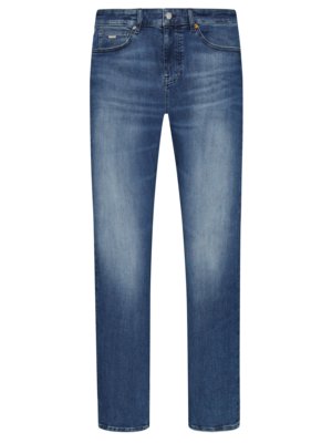 Softe-Jeans-mit-Stretchanteil-in-Used-Optik,-Slim-Fit